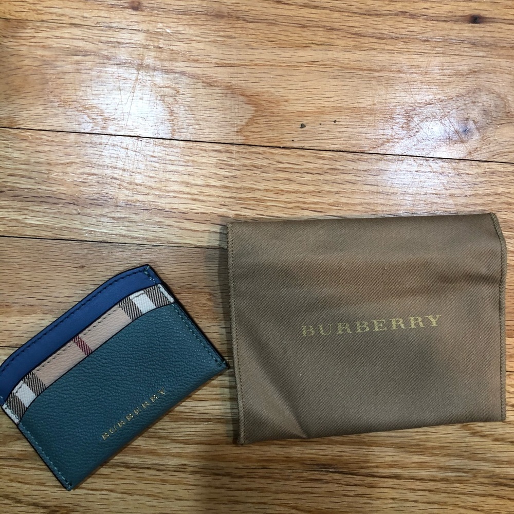 Burberry blue card holder